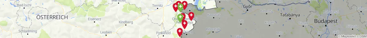 Map view for Pharmacies emergency services nearby Unterfrauenhaid (Oberpullendorf, Burgenland)